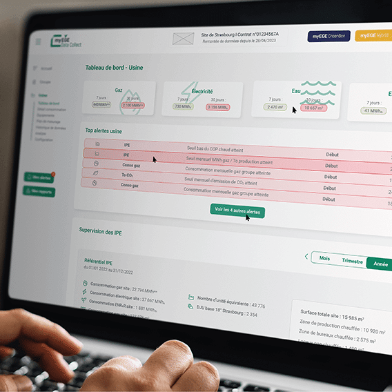 Logiciel EMS de mangement énergétique, myEGE data Collect